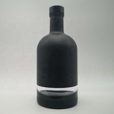 Бутылка для напитков из 750 мл Super Flint Glass в мато-черно-белом цвете с настраиваемой маркировкой