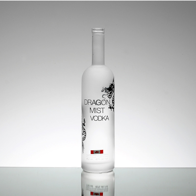 375ml 700ml 750ml Водка Виски Ликер Стеклянная бутылка с индивидуальным дизайном и поверхностью мороза