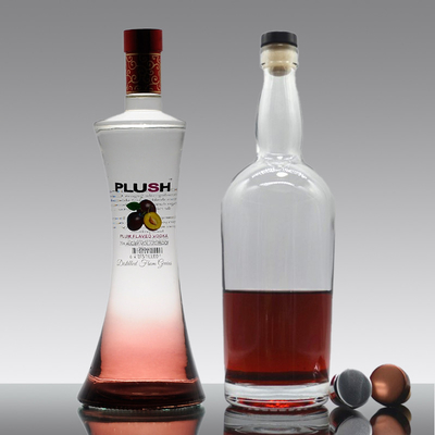 375ml 500ml 700ml 750ml 1000ml Жин Виски Стеклянные бутылки для экрановой печати водки