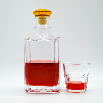 500ml 700ml 75cl Super Flint Whiskey Стеклянная бутылка с кристально белым материалом в CIF