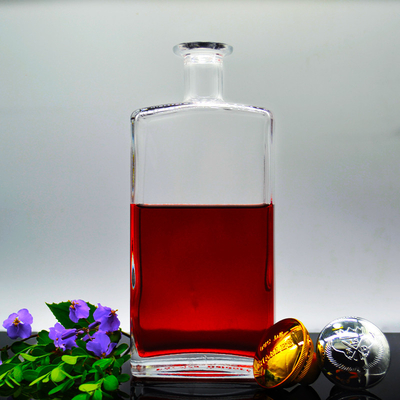 500ml 700ml 75cl Super Flint Whiskey Стеклянная бутылка с кристально белым материалом в CIF