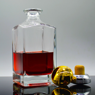500ml 700ml 75cl Super Flint Whiskey Стеклянная бутылка с кристально белым материалом в CIF