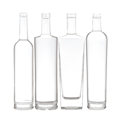 200мл 375мл 500мл 700мл 750мл 1000мл Super Flint Glass Whiskey Gin Flask for Liquor