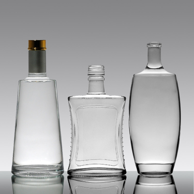 200мл 375мл 500мл 700мл 750мл 1000мл Super Flint Glass Whiskey Gin Flask for Liquor
