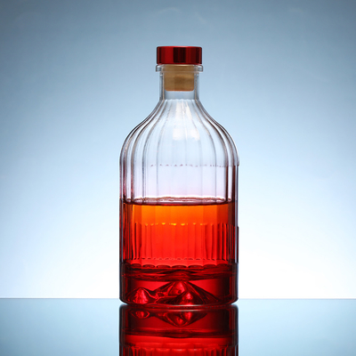 Супер Флинт Glass 350ml 500ml 700ml 750ml Пустая бутылка для хранения виски