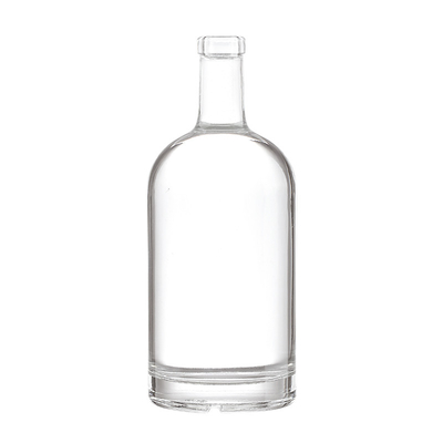 Бутылка Super Flint Glass 750ml для бренди рома водка в черной упаковке и материале