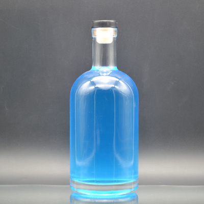Приемлемые OEM/ODM 750 мл прозрачные стеклянные бутылки с винным материалом Super Flint Glass