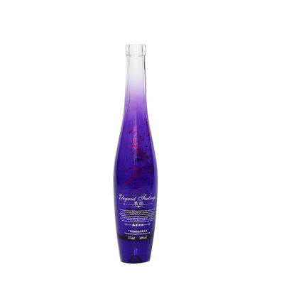 Чистый 375ml 500ml 700ml 750ml Custom Frosted Printing Spray Коньяк Виски Ликер Водка Бутылка с крышкой