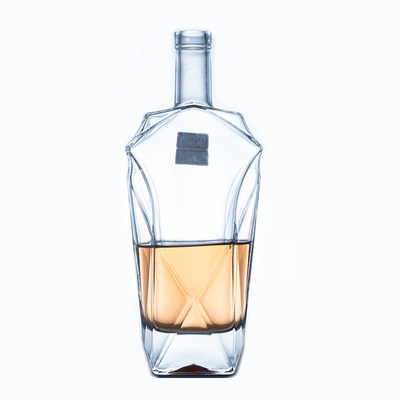 375ml 500ml 700ml 750ml 1000ml Стеклянный Ликер Виски Водка Спиртная бутылка с крышкой Гуала