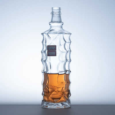 375ml 500ml 700ml 750ml 1000ml Стеклянный Ликер Виски Водка Спиртная бутылка с крышкой Гуала