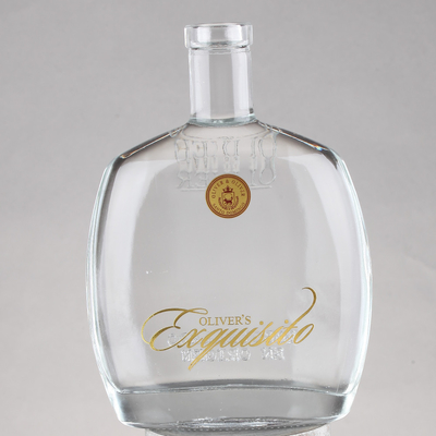Производители стеклянных бутылок Super Flint Brandy с пробкой и сроком FOB