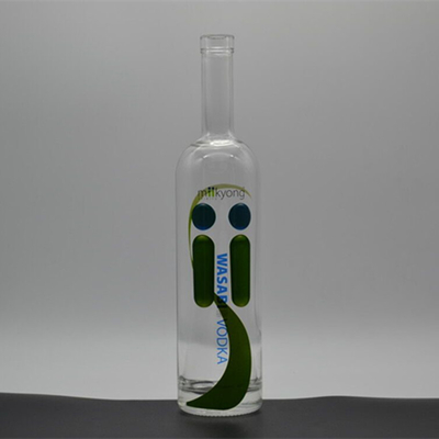 Кристально белая стеклянная бутылка XO/Brandy/Whisky/Vodka с подшипником на поверхности