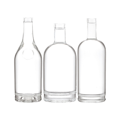 Супер-Флинт стеклянный материал на заказ 375ml 500ml 750ml Фансификация бутылки с алкоголем Производители