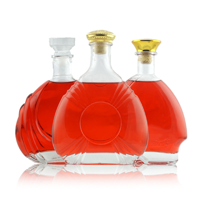 Супер-Флинт стеклянный материал на заказ 375ml 500ml 750ml Фансификация бутылки с алкоголем Производители