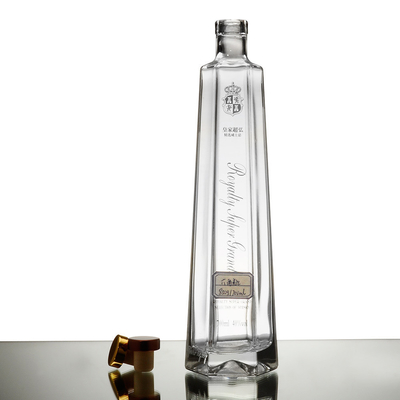Декальная поверхность и пробковый уплотнитель типа 375Ml 500Ml 700Ml 750Ml 70Cl Стеклянные бутылки