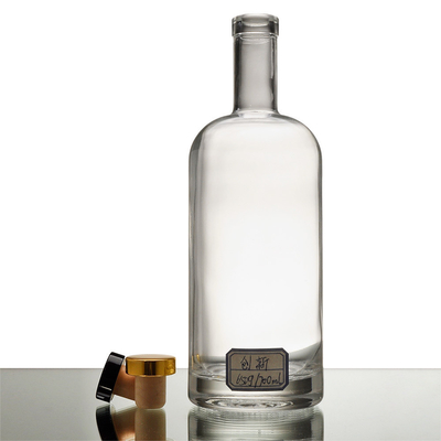 Логотип приемлемый Super Flint Glass 700ml 750ml бутылка с алкоголем для виски