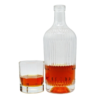 Приемлемо OEM/ODM 200ml 375ml 500ml 700ml 750ml 1000ml Виски Джин Стеклянная бутылка