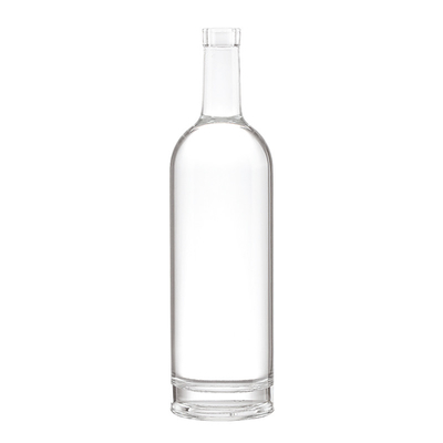 Запечатанная пробковая крышка Ruisheng 200ml 500ml 750ml 1000ml Прозрачная круглая стеклянная бутылка водки