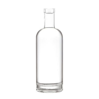 Запечатанная пробковая крышка Ruisheng 200ml 500ml 750ml 1000ml Прозрачная круглая стеклянная бутылка водки