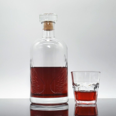 Бутылка 500 мл 750 мл Super Flint Glass White Spirits Liquor идеально подходит для водки Бренди ром