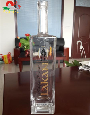 700ml 750ml Super Flint French Square Glass Bottle for Alcohol С сертифицированным стандартом SGS