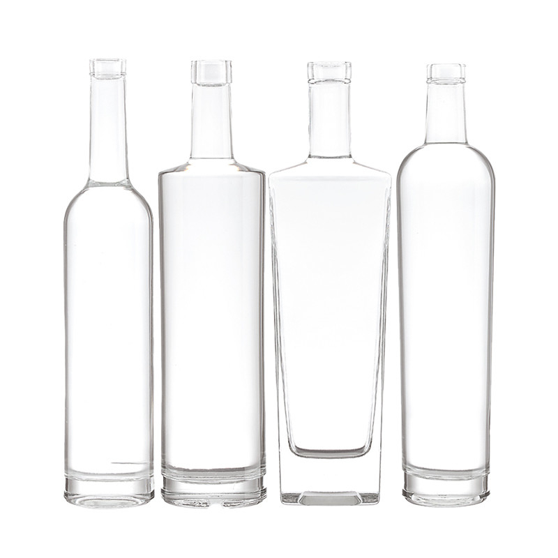 200мл 375мл 500мл 700мл 750мл 1000мл Super Flint Glass Whiskey Gin Flask for Liquor