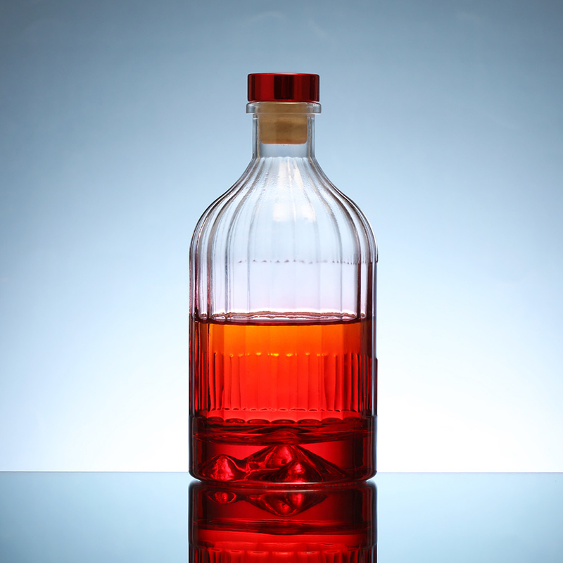 Супер Флинт Glass 350ml 500ml 700ml 750ml Пустая бутылка для хранения виски