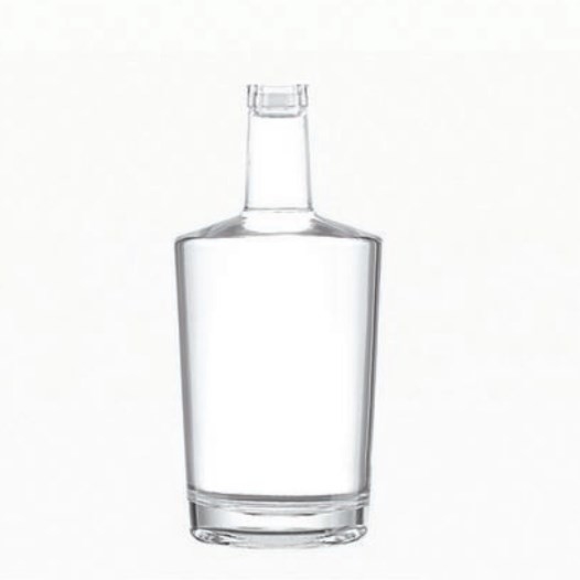 Бутылка Super Flint Glass 750ml для бренди рома водка в черной упаковке и материале