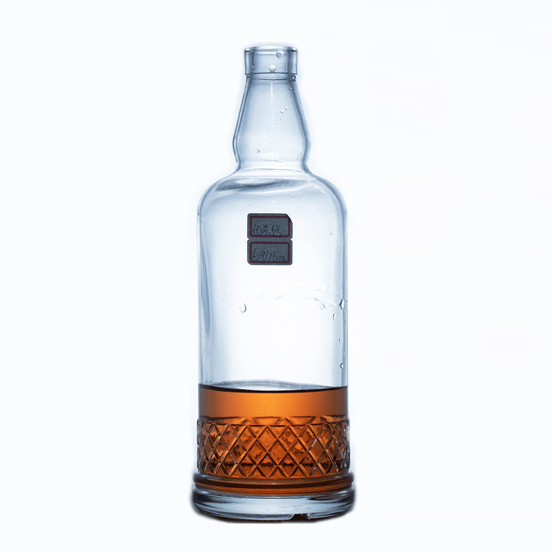 375ml 500ml 700ml 750ml 1000ml Стеклянный Ликер Виски Водка Спиртная бутылка с крышкой Гуала