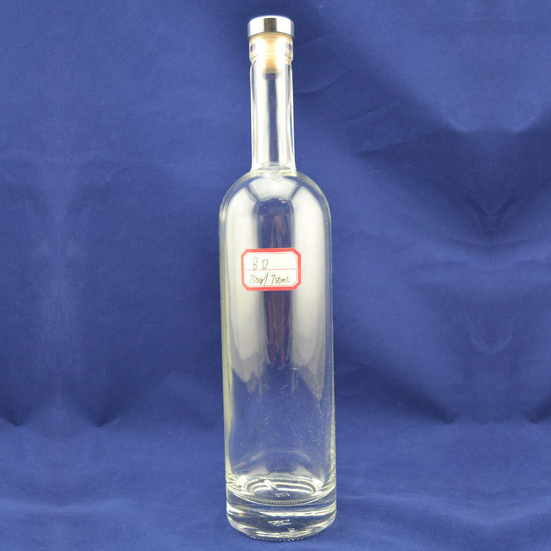 Бутылка Super Flint Glass 750ml для пробки с толстым дном и индивидуального дизайна ликера