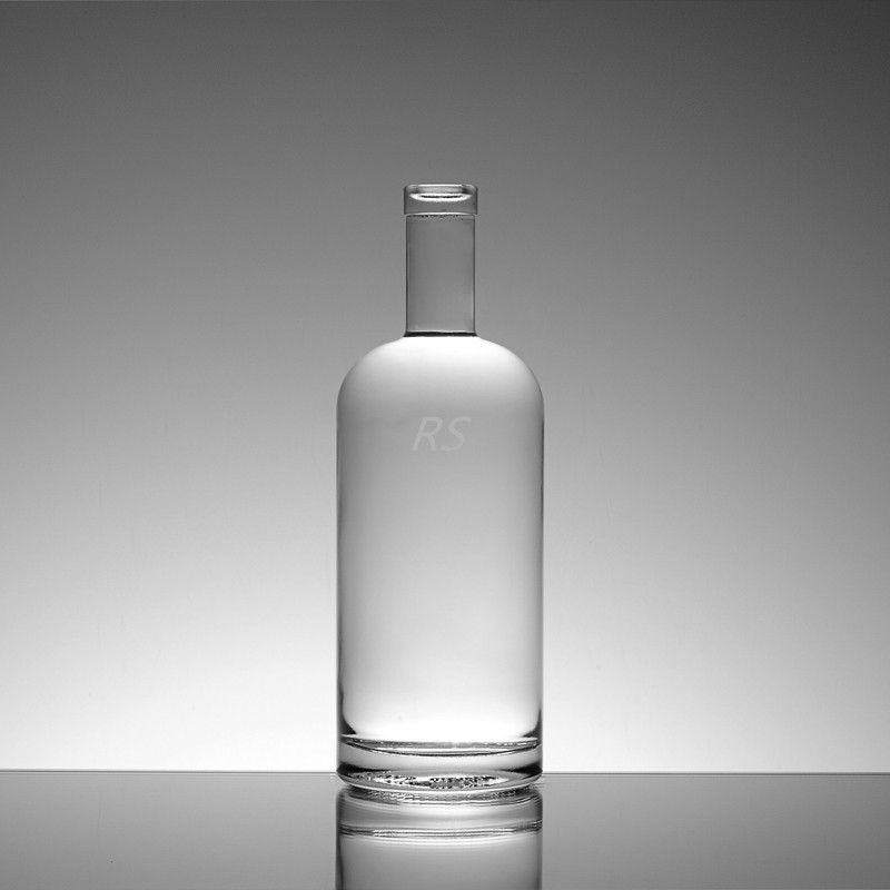 Декальная обработка поверхности Custom Giant 750ml 1000ml Пустой пивоварный джин ром декантер Алкоголь Ликер сливовый вино стеклянная бутылка